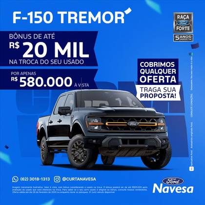 FORD F-150 5.0 V8 GASOLINA CD LARIAT FX4 AUTOMÁTICO